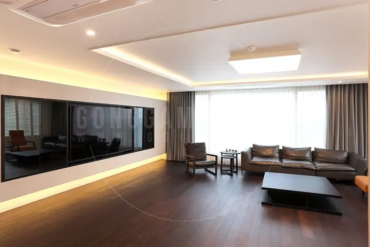 판교 50평 거실 인테리어 시공 사진 (공감디자인, 2023년)